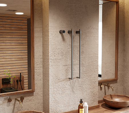 Рондо П2 350х760 электро Полотенцесушитель TERMINUS Оружейная сталь Усолье-Сибирское - фото 6