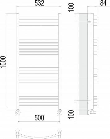 Классик П20 500х1000 Полотенцесушитель  TERMINUS Усолье-Сибирское - фото 3