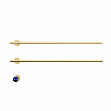 Рондо П2 350х760 электро Полотенцесушитель TERMINUS Брашированное золото Усолье-Сибирское - фото 3