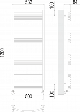 Классик П22 500х1200 Полотенцесушитель  TERMINUS Усолье-Сибирское - фото 3