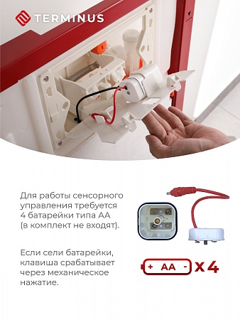 Сенсорная система инсталляции для подвесного унитаза 500х1125 (3 в 1) Terminus Усолье-Сибирское - фото 3